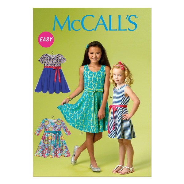McCall Pattern Company M6915 Chidren's/Girls Dresses, Size CHJ