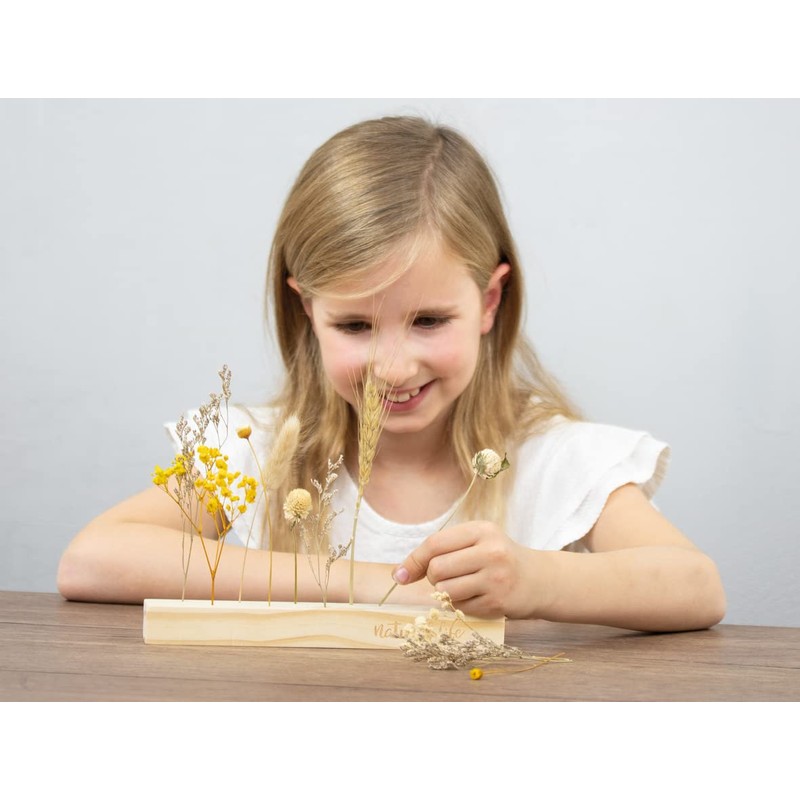 Rayher Wooden strip with 11 holes, FSC 100%, 22.5 x