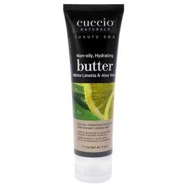 Cuccio Naturale Butter Blends - Ultra-Moisturizing - Renewing, Smoothing And Scented Cream - Deep Hydration For Dry Skin Repair - Natural Ingredients - White Limetta And Aloe Vera - 113 G Body Butter