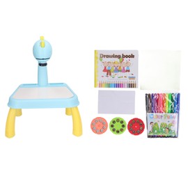 Drawing Projector Table Cute Dinosaur Design Bright Colors Detachable Smart Sketcher Projector for Kids Education Green Dinosaur