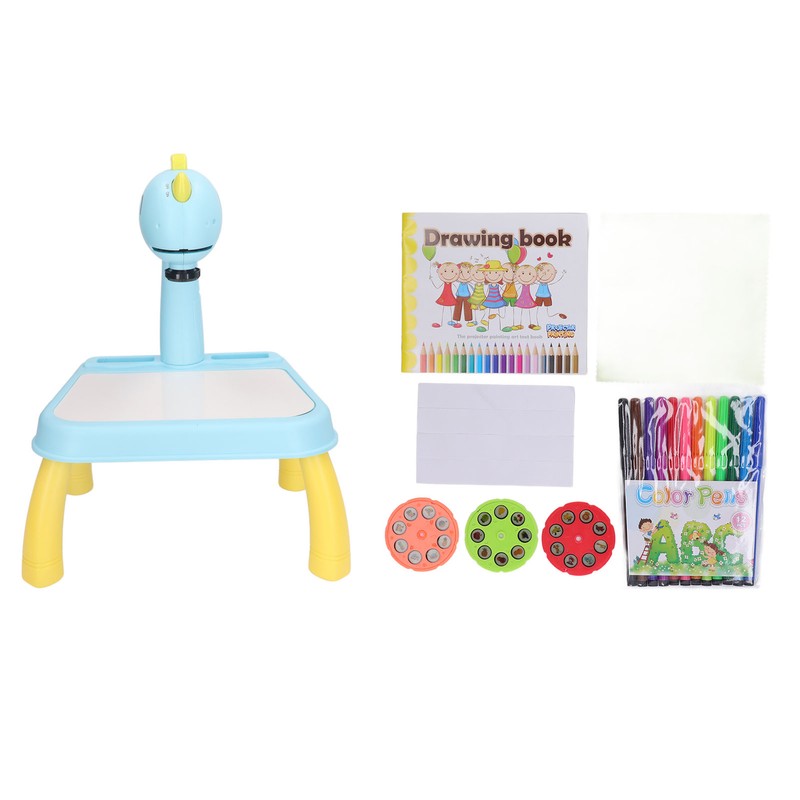 Drawing Projector Table Cute Dinosaur Design Bright Colors Detachable Smart