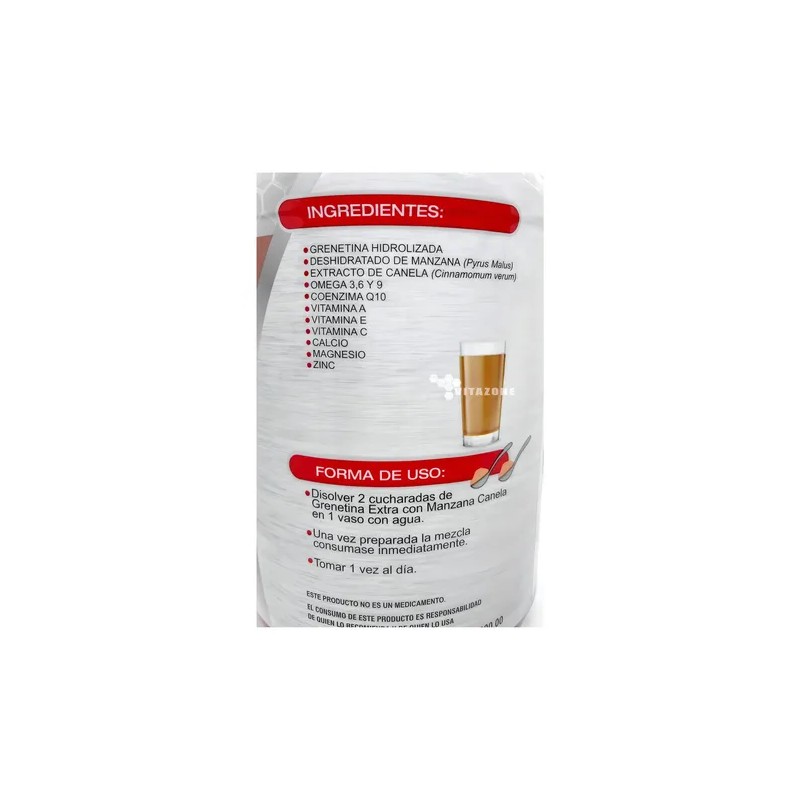 Grenetina Extra Omega 3 6 9 Manzana Canela 1.1 Kg