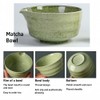4pcsMatcha Whisk Set,Includes Matcha Bowl, Matcha Whisk Holder,Bamboo Matcha Whisk