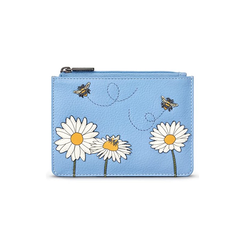 Yoshi Bee Happy Zip Top Womens Purse, RFID Protection, Slim