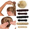 Random Color Small Round Foam Sponge Hair Bun Maker -