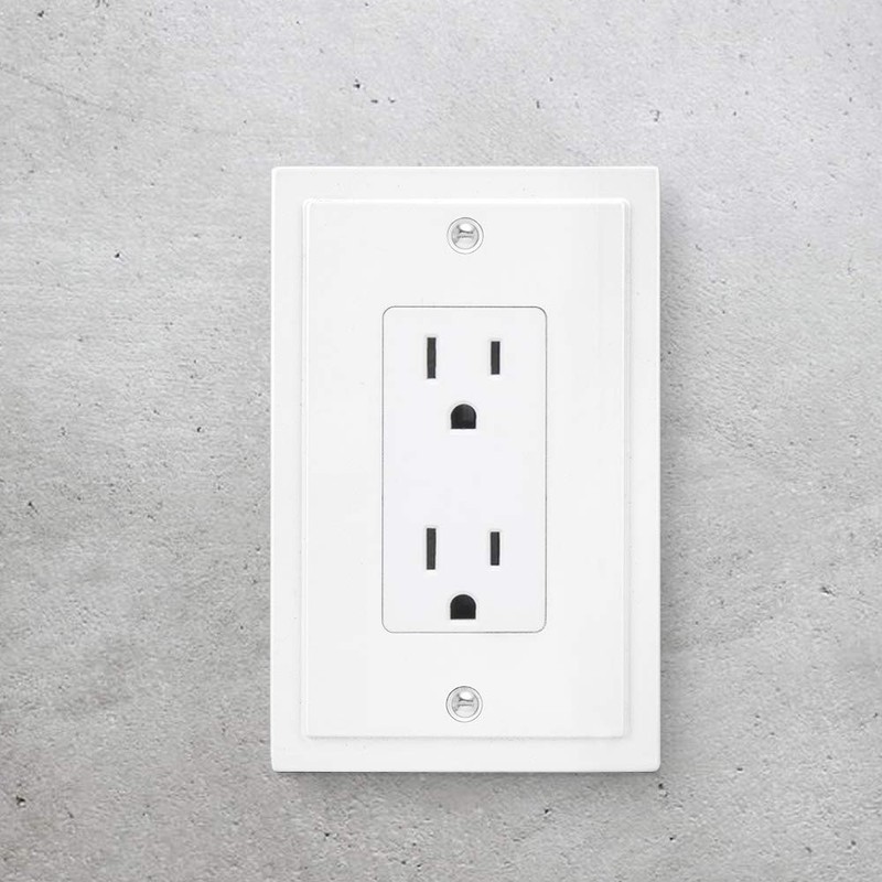 Modern Edge Decorative Wall Plate Switch Plate Outlet Cover, Durable