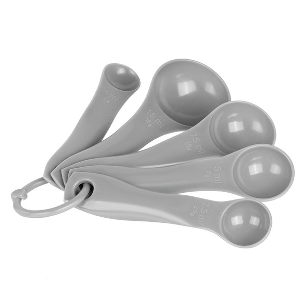 5-Piece Measuring Spoons Stackable Measuring Spoon Set Classic Plastic Measuring