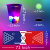 meishuneu 32 Glowing Party Cups (Red & Blue) 12 Luminous