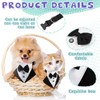 Formal Tuxedo Bandana Wedding Collar With Bow Tie and Neck