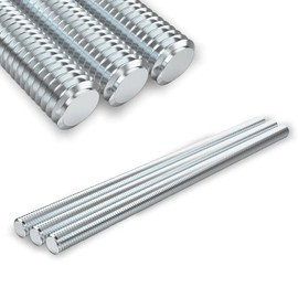 Gewindestange, 5 Stück Vollgewindestangen,M8 x 300 mm Edelstahlstäbe, 304 Edelstahl, Massive Rundstangen für Heimwerker