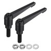 sourcing map 2pcs Lever Adjustable Handles M10 x 25mm Metric