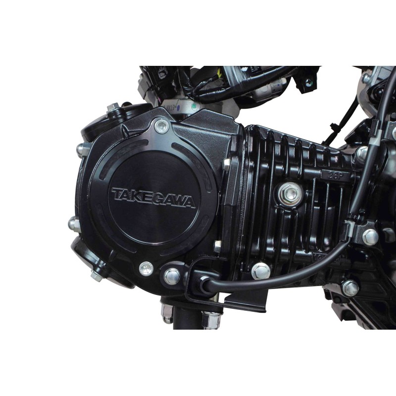 SP Takekawa 01-18-1049 L.Cylinder Head Side Cover, Black, Ducks 125,
