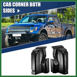Motoforti 1 Pair LH RH Steel Cab Corner Covers for Ford F-150 4 Door 2004 2005 2006 2007 2008 Crew Cab Pickup Truck Cab Corner Replacement Long-lasting
