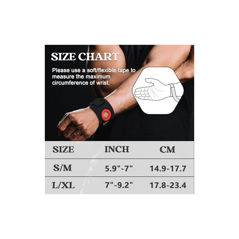 TFCC Wrist Brace Ulnar Wrist Brace with Compression Rring Pad