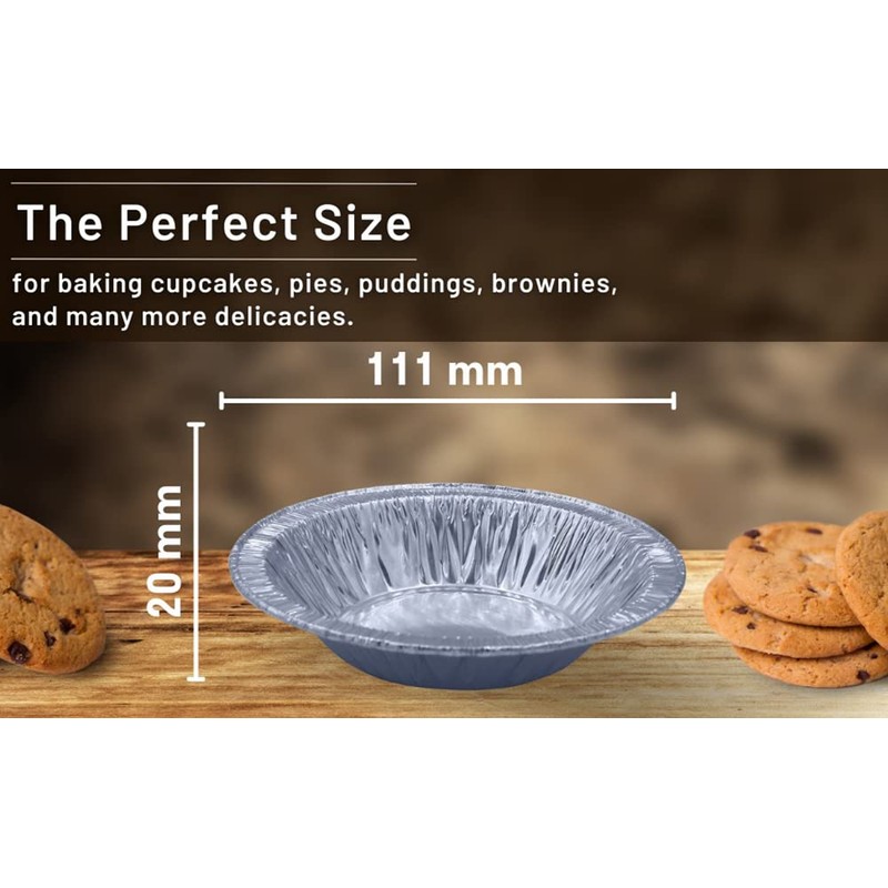 Sunrise Packaging Aluminium Foil Pie Dish [111 X 20mm] Small,