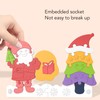Christmas Jigsaw Puzzle Silicone Learning Educational Christmas Tree Puzzle Toy