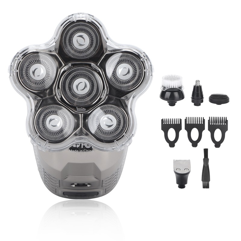 6D Electric Razor 5 in 1 Multifunctional Men Rechargeable Bald