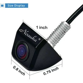 NOAUKA Waterproof IP69 Night Vision 170 Degree Car Rear View/Reversing/Reverse Camera Universal Color CCD high-Definition chip Backup Parking HD Front View Camera