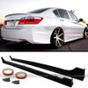 For 13-17 Honda Accord 4Dr JDM MD Style Unpainted Side Skirts Splitter Extension