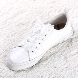 Allegra K Lace Shoelaces, Ribbon Shoelaces, Flat Laces, Wide Laces, For Sneakers, Width 1.0 inches (2.5 cm), 2 Pairs, white