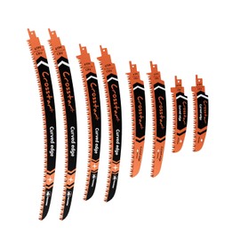Crosstar 6 9 12 15 Inch Japanese Teeth Arc Edge Reciprocating Saw Blades - 6TPI Wood Pruning Blades for Tree Trimming, Branch Cutting,8-Piece