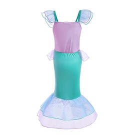 Dressy Daisy Vestido de Disfraz de Princesa Sirena para Niñas Talla 8 años, Morado
