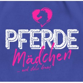 Shirtracer - Gym Bag Backpack - Horses - Bags - Horse Girl and Proud of It, 06 Blue (Royal Blue), Unit size