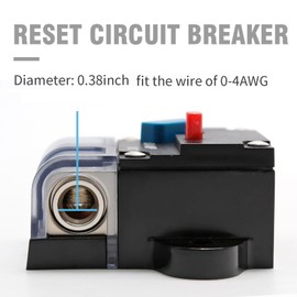 EATAKWARD 150 Amp Universal Circuit Breaker, 12V-48VDC Circuit Breaker with Manual Reset Switch, Waterproof Circuit Breaker for Marine RV Automotive Motorcycle Solar Panel