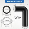 Saillong 2 Set Garbage Disposal Drain Elbow Replacement Kit, Includes