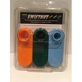 SWIFTNUT Nut-Runners for Threaded Rod Using Cordless Drill, Imperial Mixed Pack of 3 - for 5/16", 3/8" and 1/2" UNC Nuts