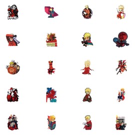 62pcs Anime Stickers Pack，Cute Cartoon Aesthetics Vinyl Waterproof Decals for Water Bottle, Laptop, Phone, Skateboard, Journaling for Kids Teens Adults for Party Supply Decor Favor