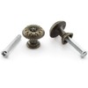 Antique Jewelry Box Pull Handle, OZXNO 4-Pack Retro Bronze Round