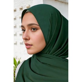 WADAINIS 5PCS Chiffon Hijab Head Scarf for Women Solid Color Chiffon Long Scarf Shawls and Wraps Lightweight with Gift Box