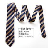 Michi Kolondon Brand Necktie, 100% Silk, Jacquard Woven Stripe, B