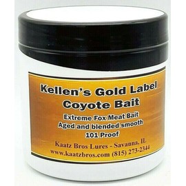 Gold Label - Coyote Bait - Kellen's Bait Kaatz Brothers Trapping Supplies 16 Ounce Jar