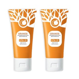 Gel Exfoliante Naranja, Gel Hidratante y Exfoliante para Cara y Cuerpo, Exfoliante Facial Hidratante Profundo, Gel Natural de Peeling de Naranja para 