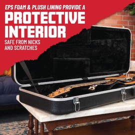 Gator Cases Deluxe ABS Molded Case for Extra Long Electric Guitars, (GC-ELEC-XL)