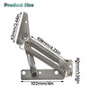 Pack of 2 Folding Hinges, 80 Degree Lifting Hinges, Foldable