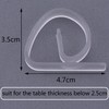 24 Packung Kunststoff Tischdecke Clips, Klare Tischdecke Tuch Klemmen Halter