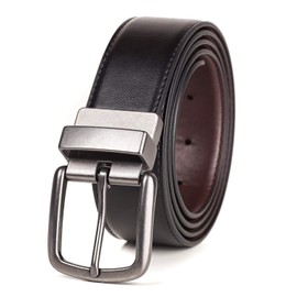 BelePala Reversible Big and Tall Belts for Men 52 to 54 Inch Black & Brown