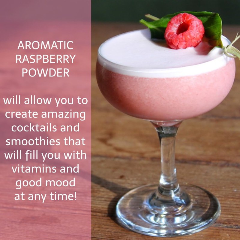 Raspberry Powder, Pure All Natural Raspberry Powder for Baking, Flavoring,