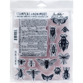 Tim Holtz Cling Mounted Stamps: Entomology - ,Multicolor