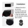Supertool 4PCS Adjustable Leveling Feet 20 x 20mm Square Tube
