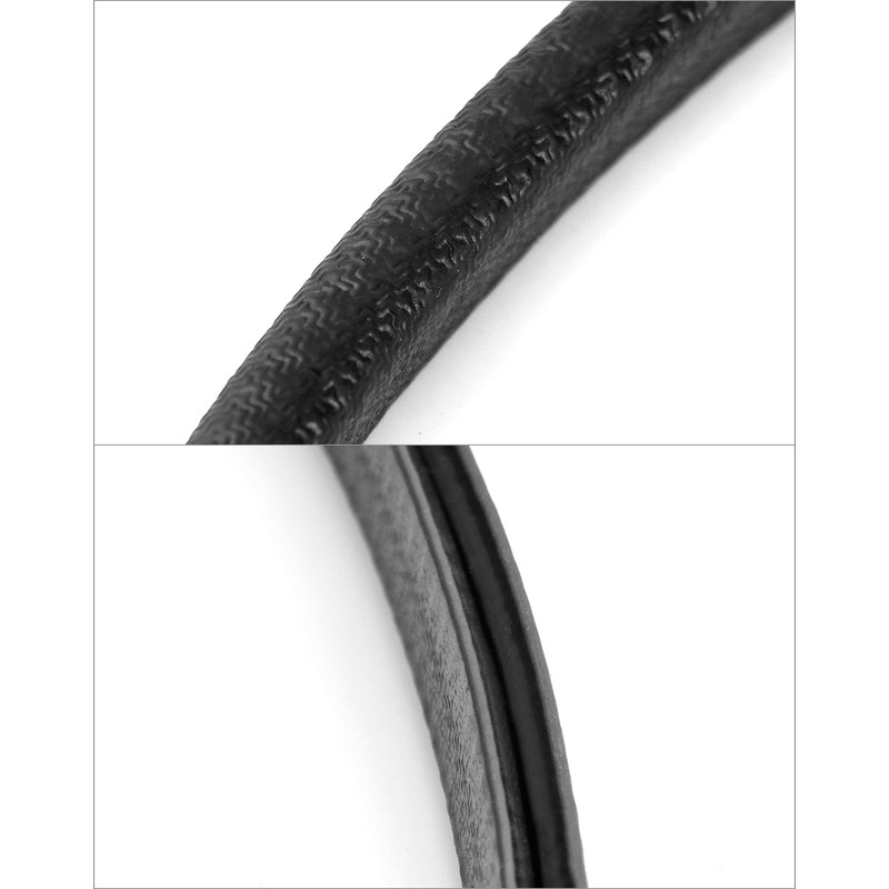 QWORK 50 Feet EPDM Rubber Edge Trim Seal Strip, Fits