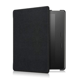 Kepuch Custer Case for Kindle Oasis 2019 10th/2017 9th, PU Leather Lightweight Cover for Kindle Oasis 2019 10th/2017 9th - Black
