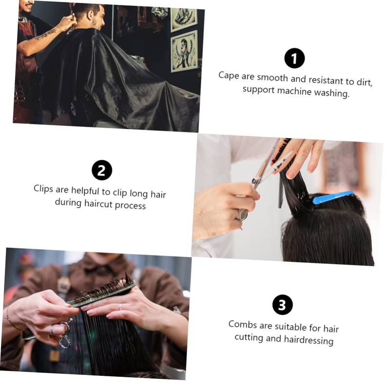 Outanaya 7pcs Professional Hair Cutting Barbers Personal Use Hairdressing Tools