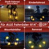 Weidebach® 4 x spoke reflectors bicycle with high radiance, cat's