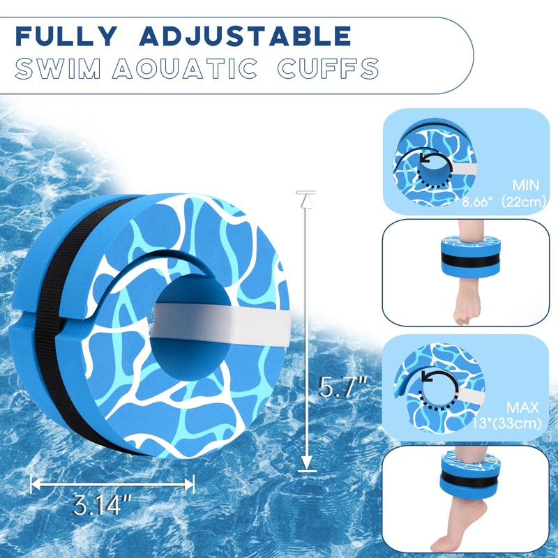 Hikeen 6-Piece Water Aerobics Pool Exercise Equipment, Aqua Aerobics Equipment