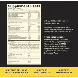 Multivitamínico diario Optimum Nutrition Opti-Men para hombres, apoyo inmunológico, 240 CT