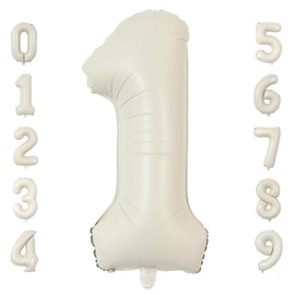 Number Balloons, Number Balloons, 40 inches, Easy Installation, Choose 0 to 9, Balloons, Number Balloons, Birthday, Decoration, Aluminum Balloons, Large, Approx. 35.4 inches (90 cm), Anniversary